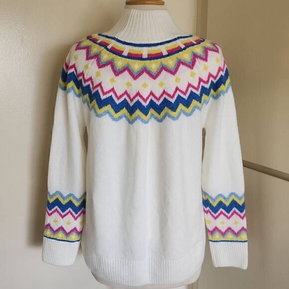 riley & rae Antique White Pullover Turtleneck Sweater,  NWT, Size Small - Picture 5 of 8